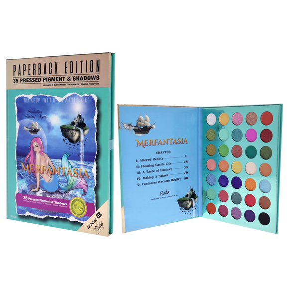 Merfantasia Eyeshadow Palette - Paperback Edition by Rude Cosmetics - 0.74 oz - Picture 3 of 3